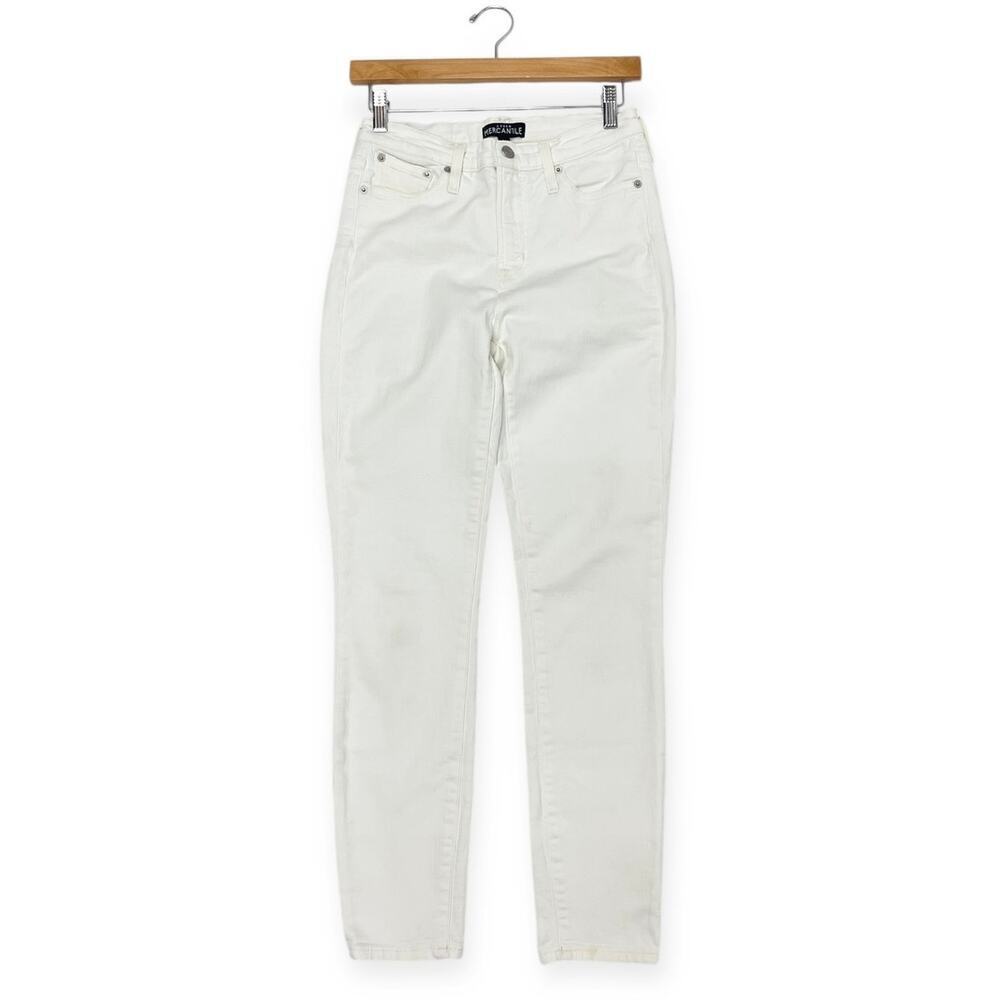 J.Crew Mercantile Women's High Rise Skinny Jean in White G1975 size 26